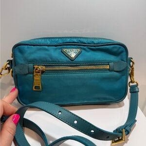 Prada Teal Crossbody Bag